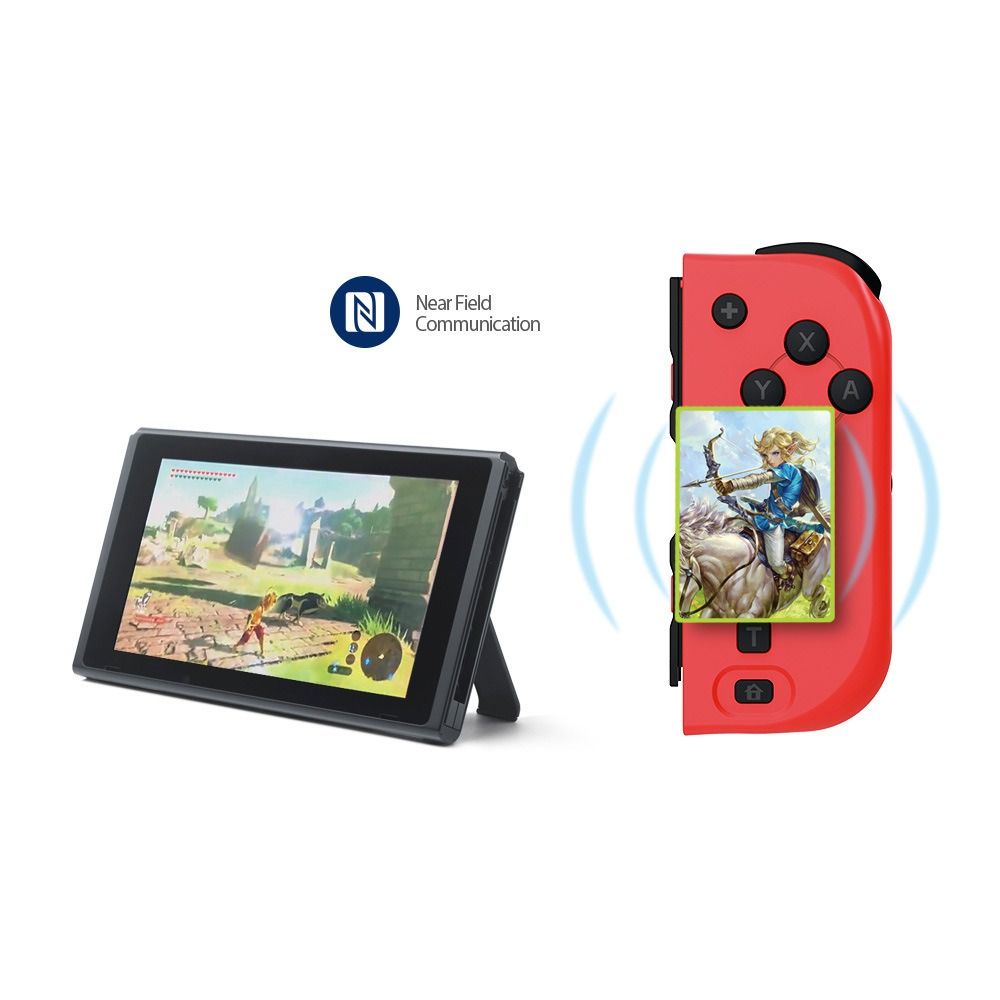 DOBE TNS-0163 Wireless Joycon Controller with NFC Function for Nintendo Switch / OLED (Category: Controllers) located in Las Pinas. Submitted by techsmartph (Listing ID 1260659835, Image 2). Description: * The design has a Turbo setting function, can change the Turbo rate, has a screenshot button, and a six-axis gravity sensor function. * With dual vibrator vibration function. * Support NFC sensing. * Support host wake-up function and code key co