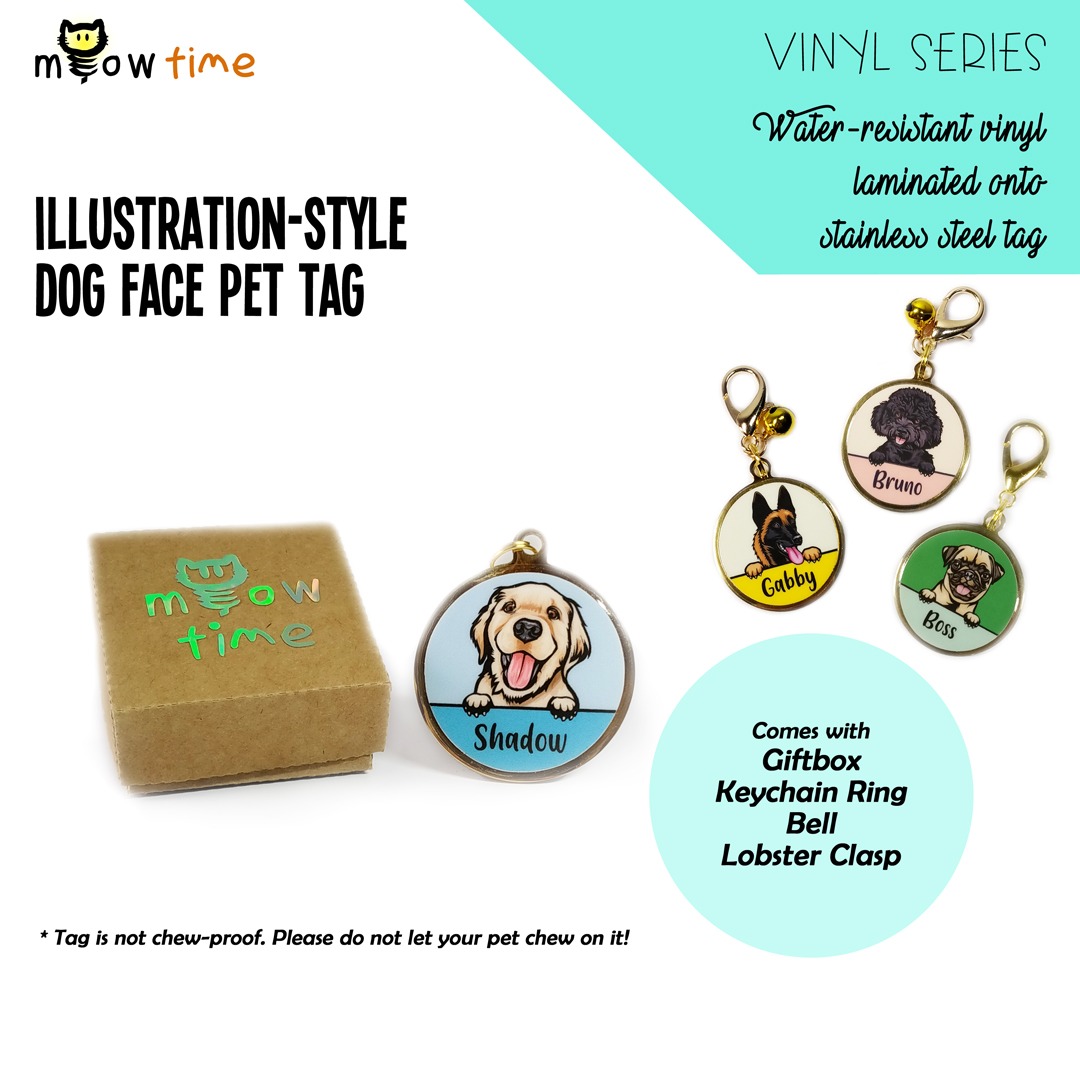 Bell shaped on sale dog tag