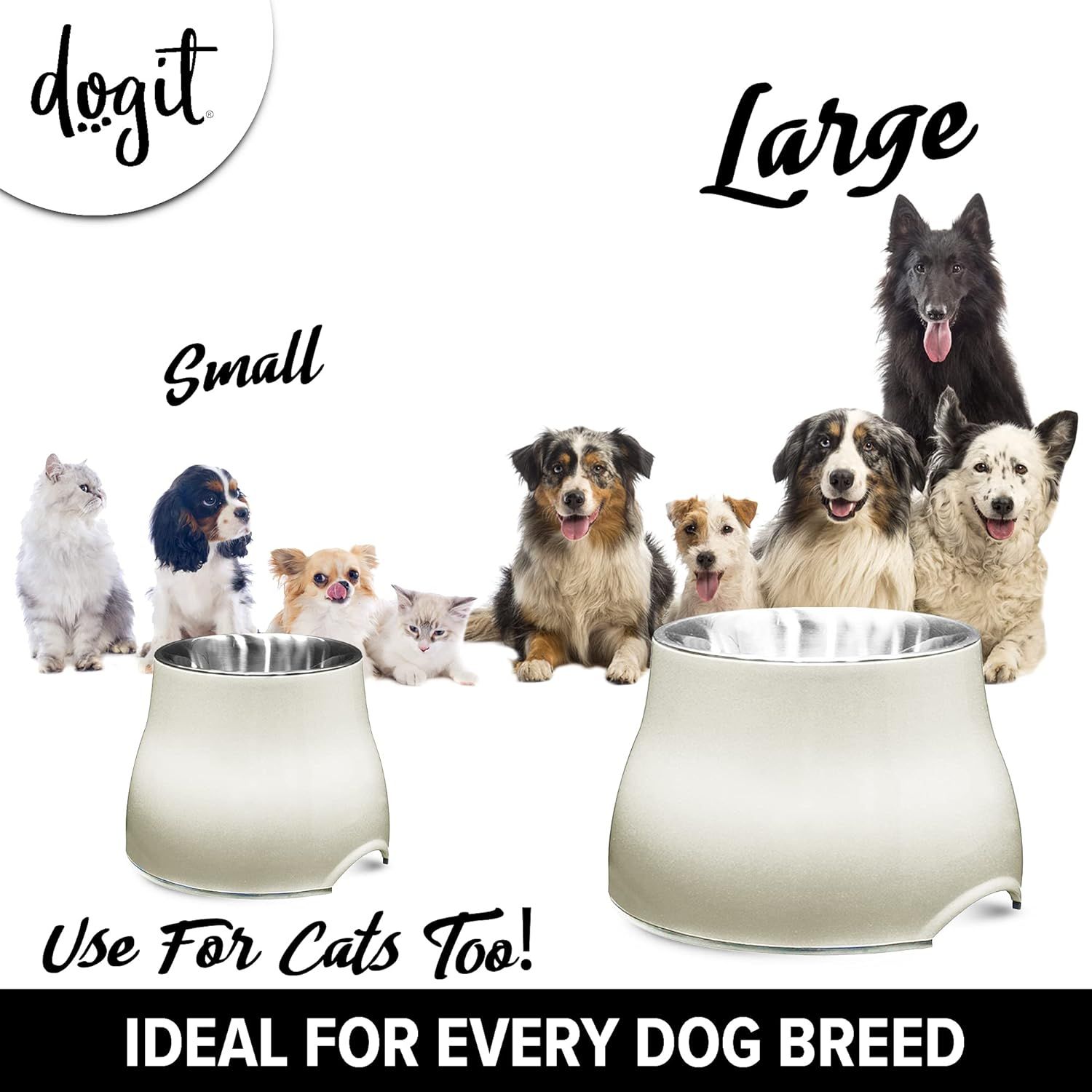 Elevated dog store bowls large breed