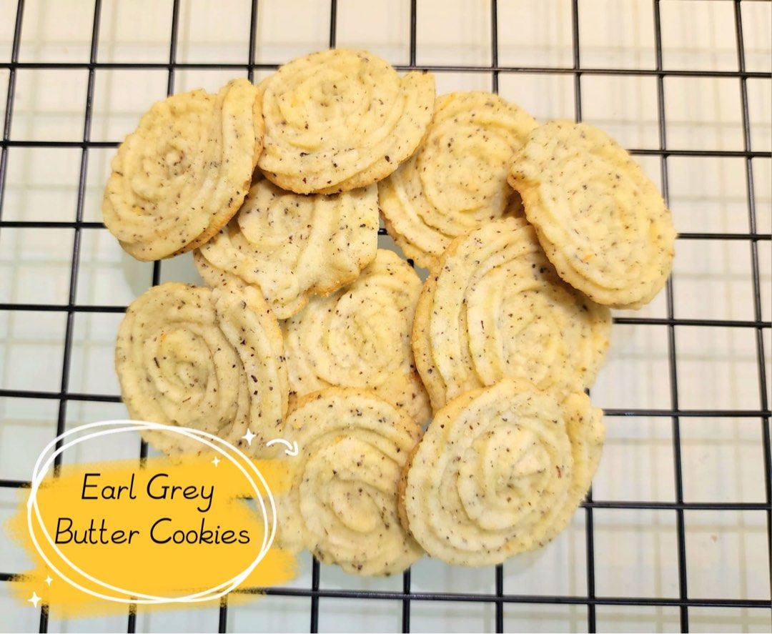 Earl Grey Butter Cookies, Food & Drinks, Homemade Bakes on Carousell
