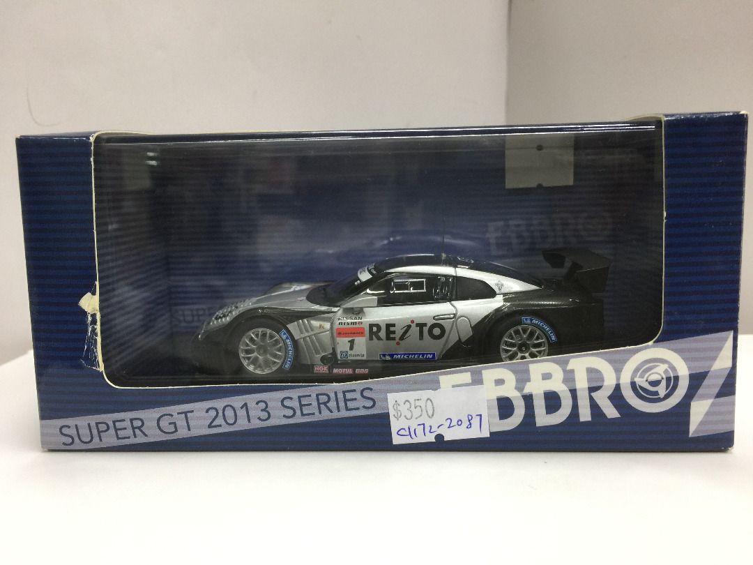 EBBRO 1/43 NISSAN REITO MOLA GT-R SUPER GT500 2013 Okayama Test #1