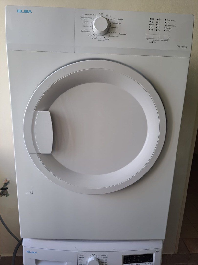 ELBA TUMBLE DRYER, TV & Home Appliances, Washing Machines and Dryers on