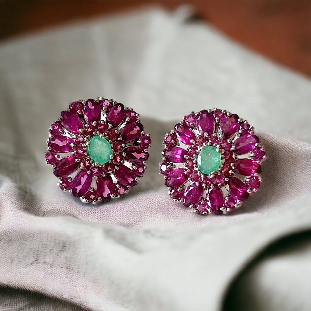 Garnet earrings discount