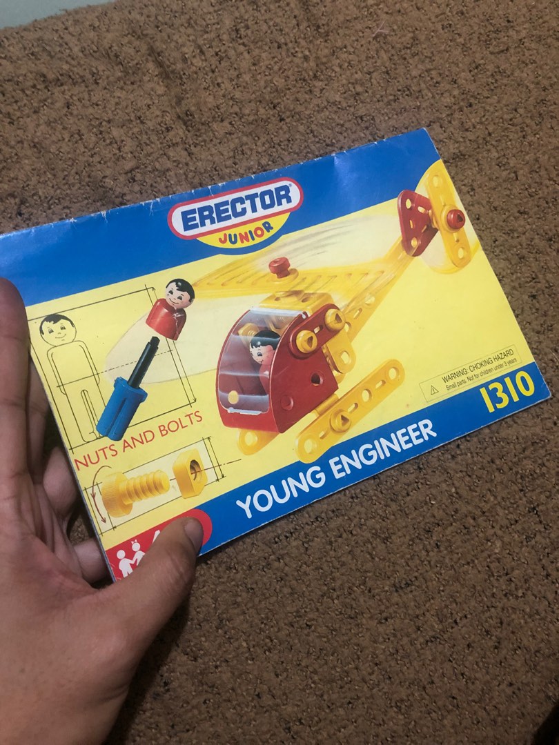 Erector junior instruction manual booklet, Hobbies & Toys, Memorabilia