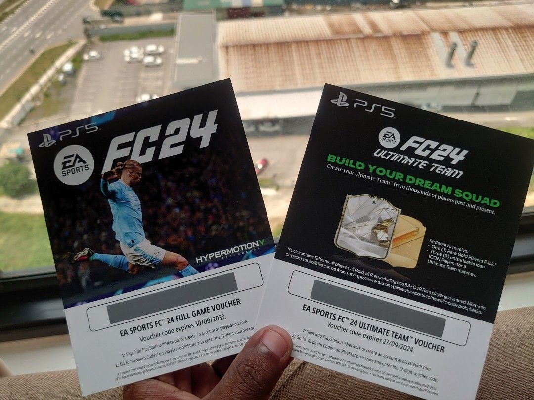 FC24 Full game Voucher + Ultimate Team Voucher, Video Gaming, Video Games, PlayStation on Carousell