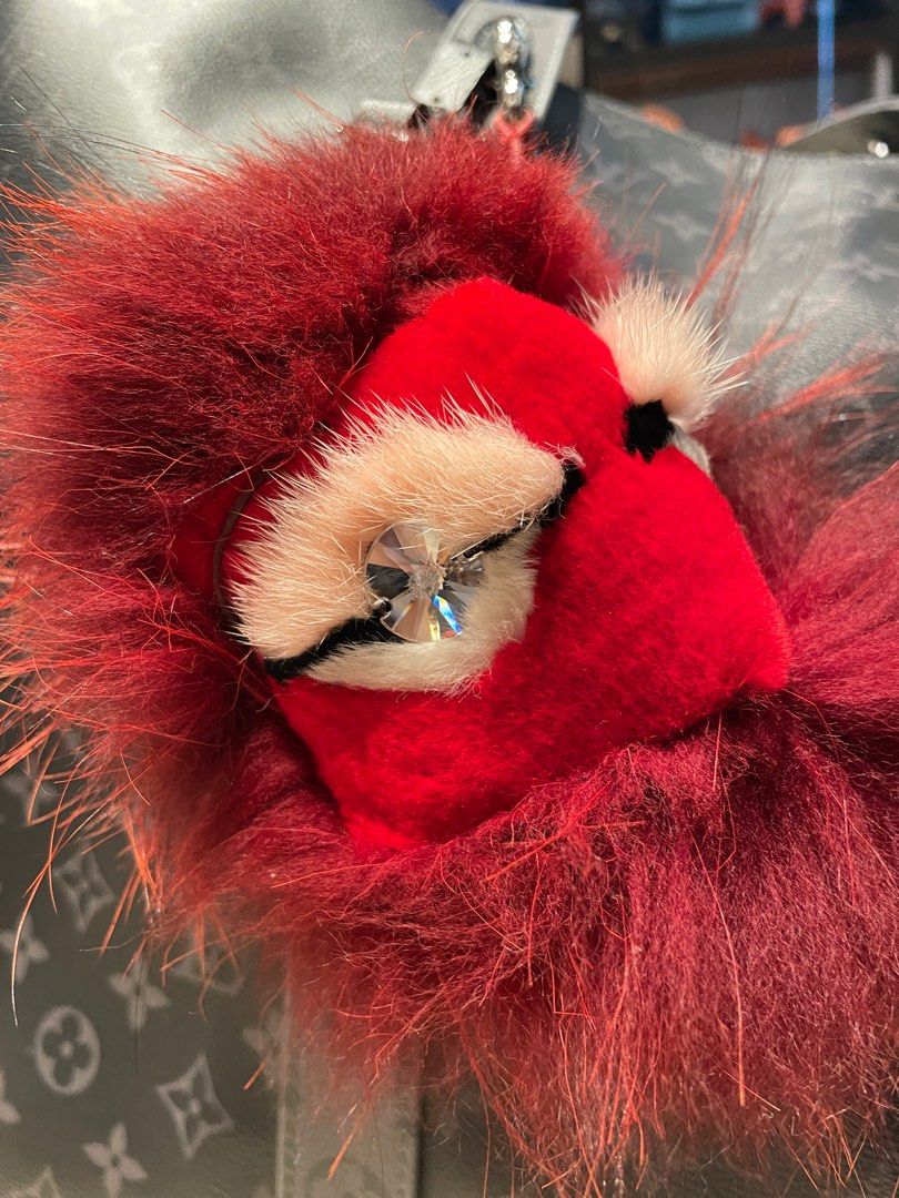 Fendi fur bag charm store