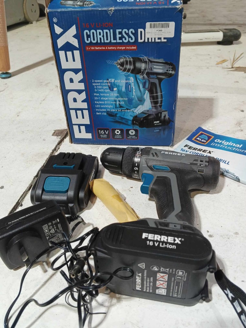 Ferrex PRO Cordless Brushless Hammer Drill KIt, Commercial & Industrial