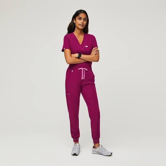 Figs Scrub suit in Raspberry Sorbet color (small), Women's Fashion