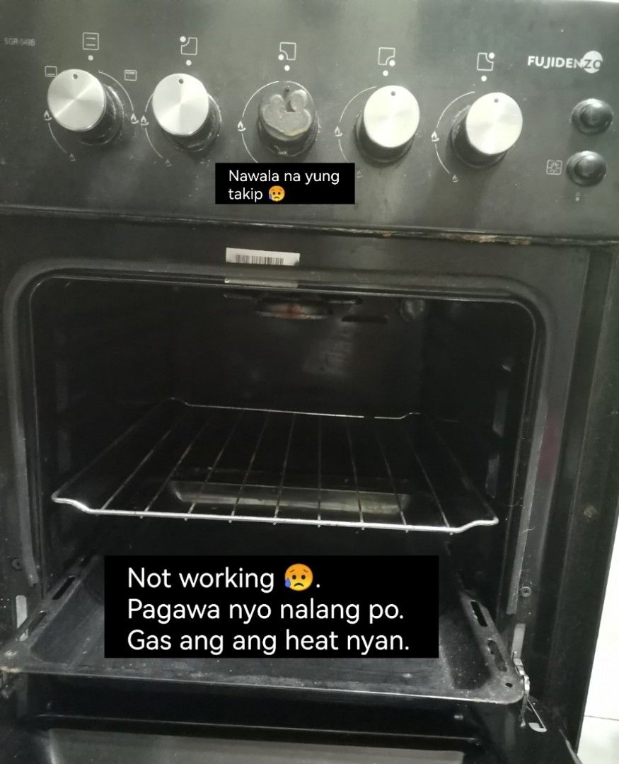 Fujidenzo Gas Range. Please read the description. Info included on