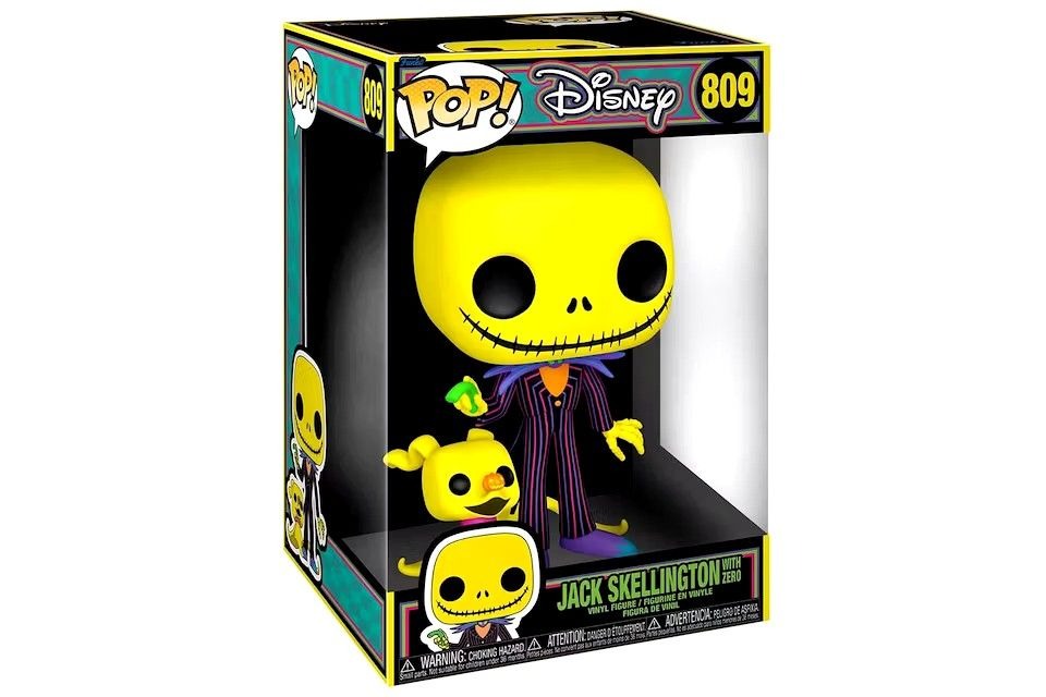 Funko Pop 10" inch Jack Skellington Black Light, Hobbies & Toys, Toys & Games on Carousell