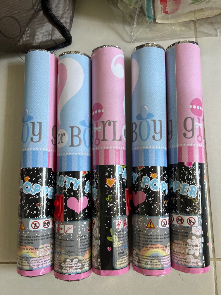 Gender reveal popper, Everything Else on Carousell