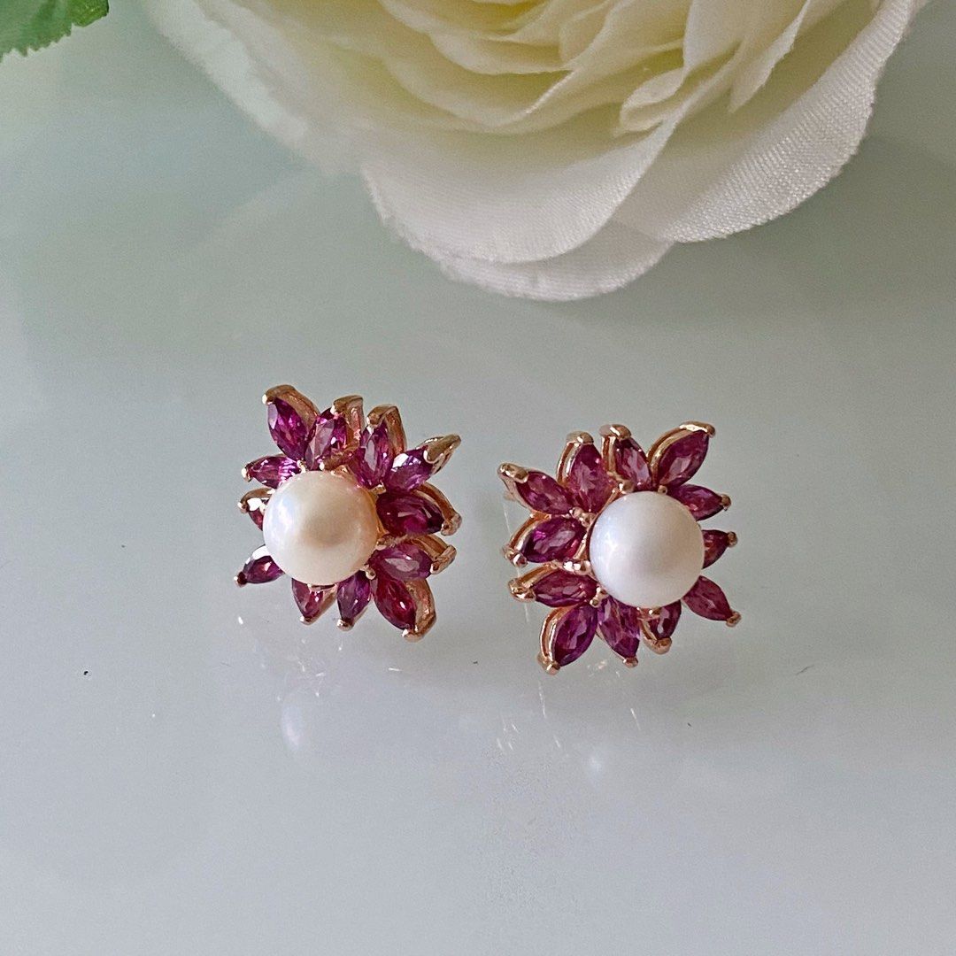 Buy real top pearl earrings