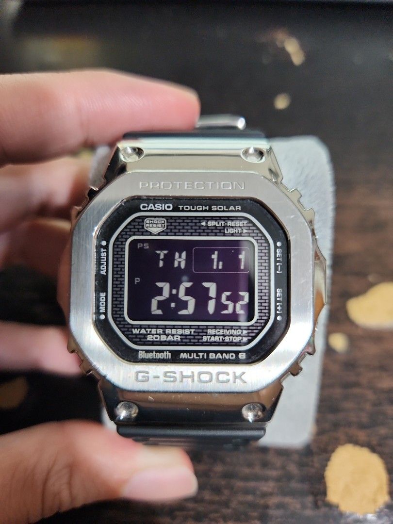 G SHOCK GMWB5000 1JF FULL METAL W RESIN BAND