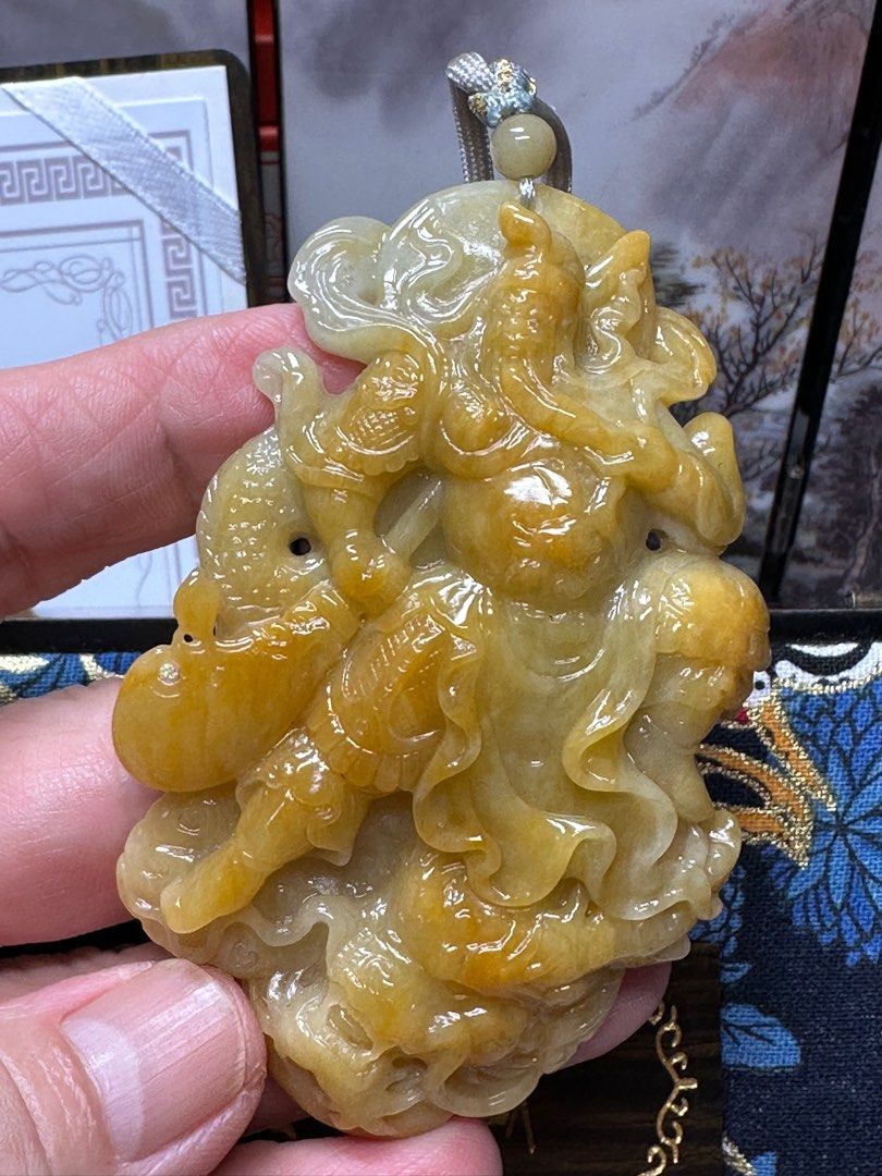 Guan Yu Jadeite Jade Pendant Hobbies Toys Memorabilia