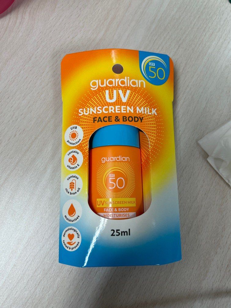 guardian uv sunscreen milk, Beauty & Personal Care, Face, Face Care on