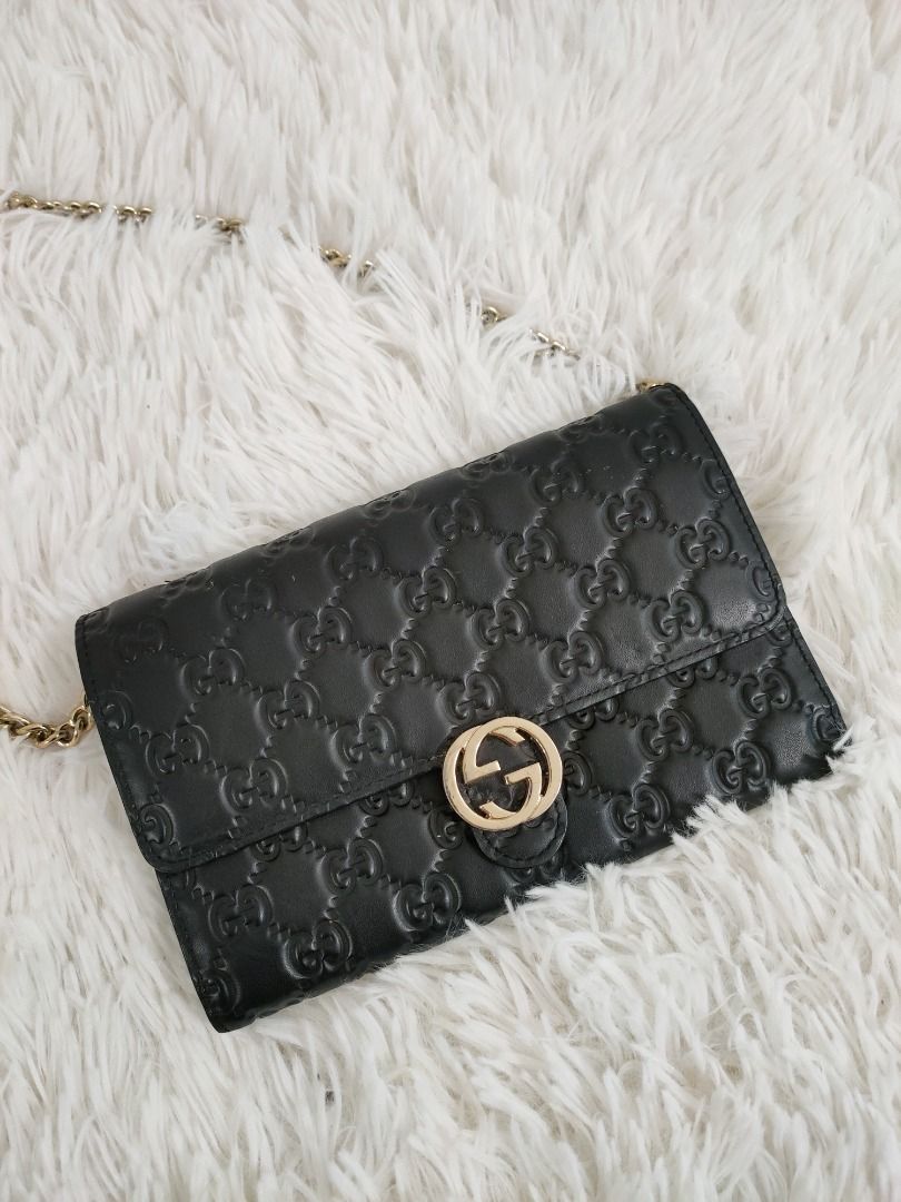 Gucci guccissima wallet on chain cheap