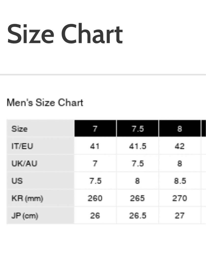 Gucci espadrilles sale size chart