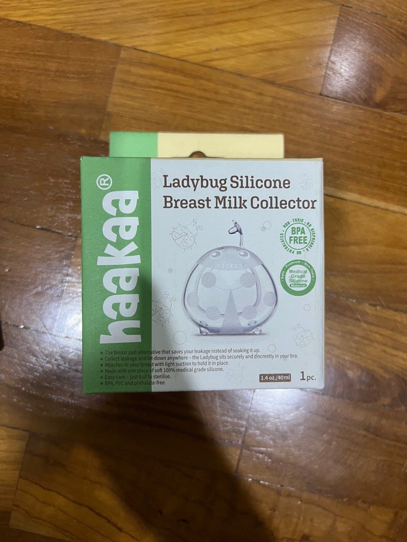 haakaa Ladybug Milk Collector 1.4oz/40ml/2pcs - Wearable Breast Shells Soft  N
