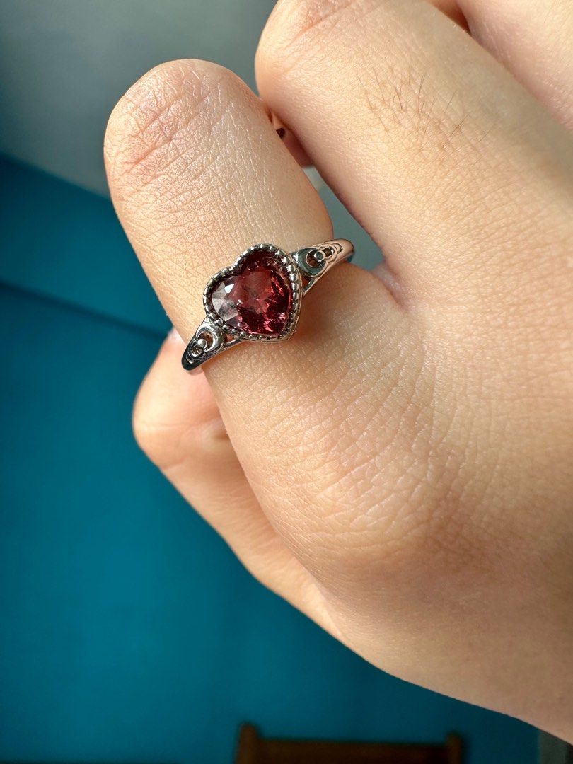3 for 12 Heart Garnet Ring Women s Fashion Jewelry