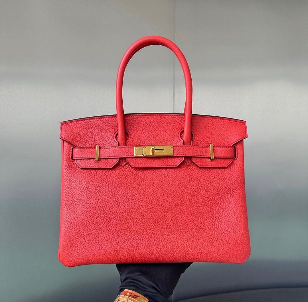 Hermes Cabasellier 30 Rouge Clemence, Luxury, Bags & Wallets on Carousell