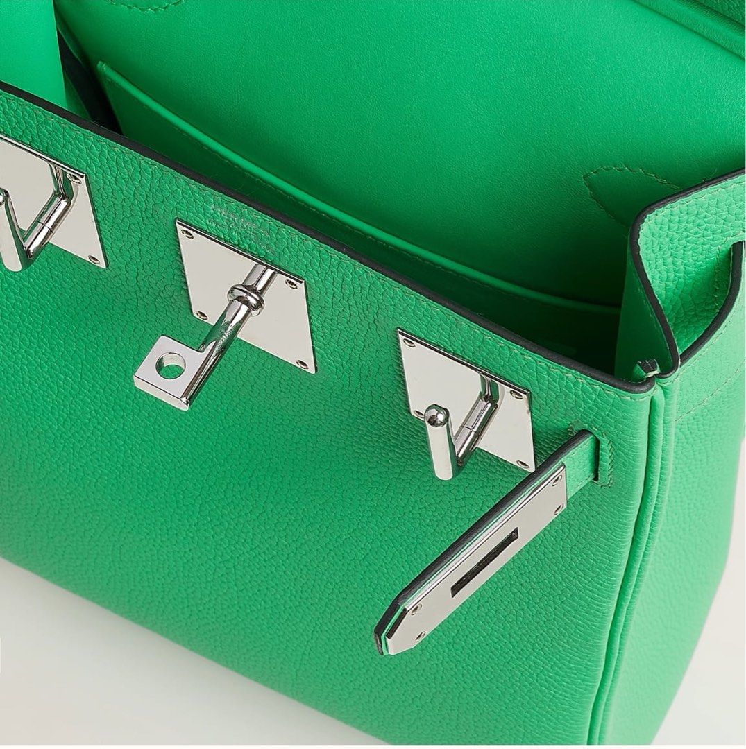 Hermès Hac A Dos Pm Backpack In Vert Comics Togo With Palladium Hardware in  Green