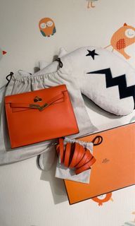 Hermes Birkin 25 Handbag 8V Orange Poppy Shiny Porosus Croc GHW