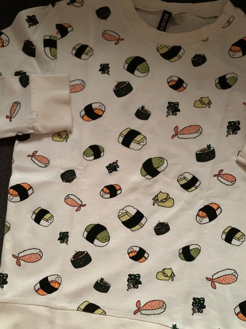 H&m sushi sweatshirt hotsell