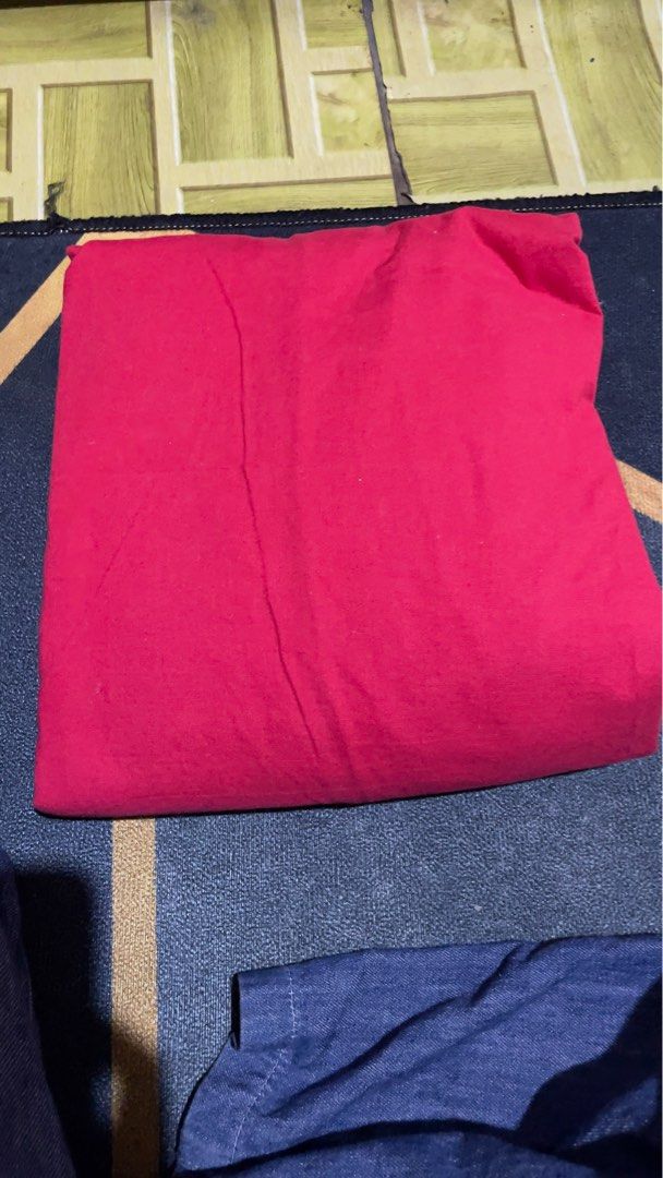 Ikea queen fitted sheet in chili red, Furniture & Home Living, Bedding