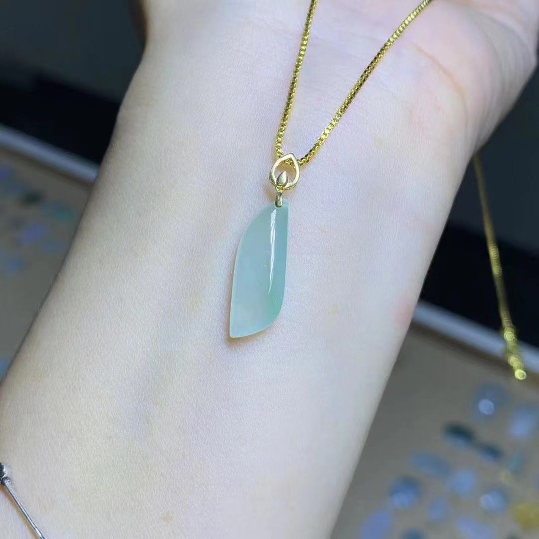 Jade Pendant 18k gold Women s Fashion Jewelry Organisers
