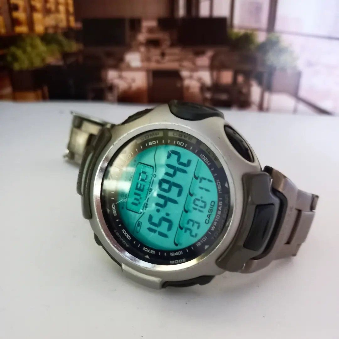 Jj02841 jam tangan pria casio protrek prg 50 triple sensor Fesyen Pria Jam Tangan di Carousell