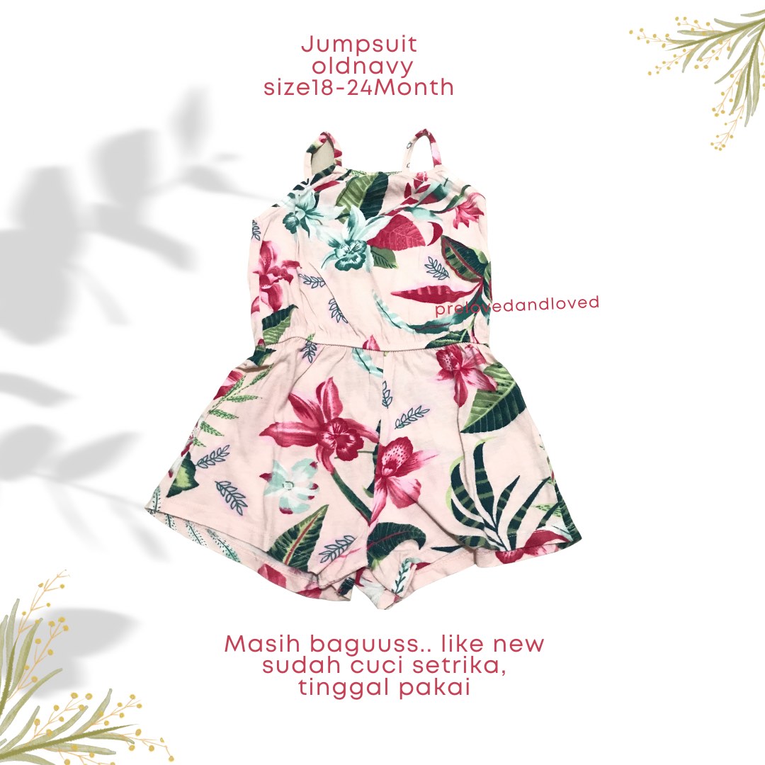 Jumpsuit anak oldnavy 1824m, Bayi & Anak, Baju Anak Perempuan, 1
