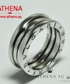 JW WR 344 18K WG BVLGARI B.ZERO 2 TIER RING 9.10G SIZE 53