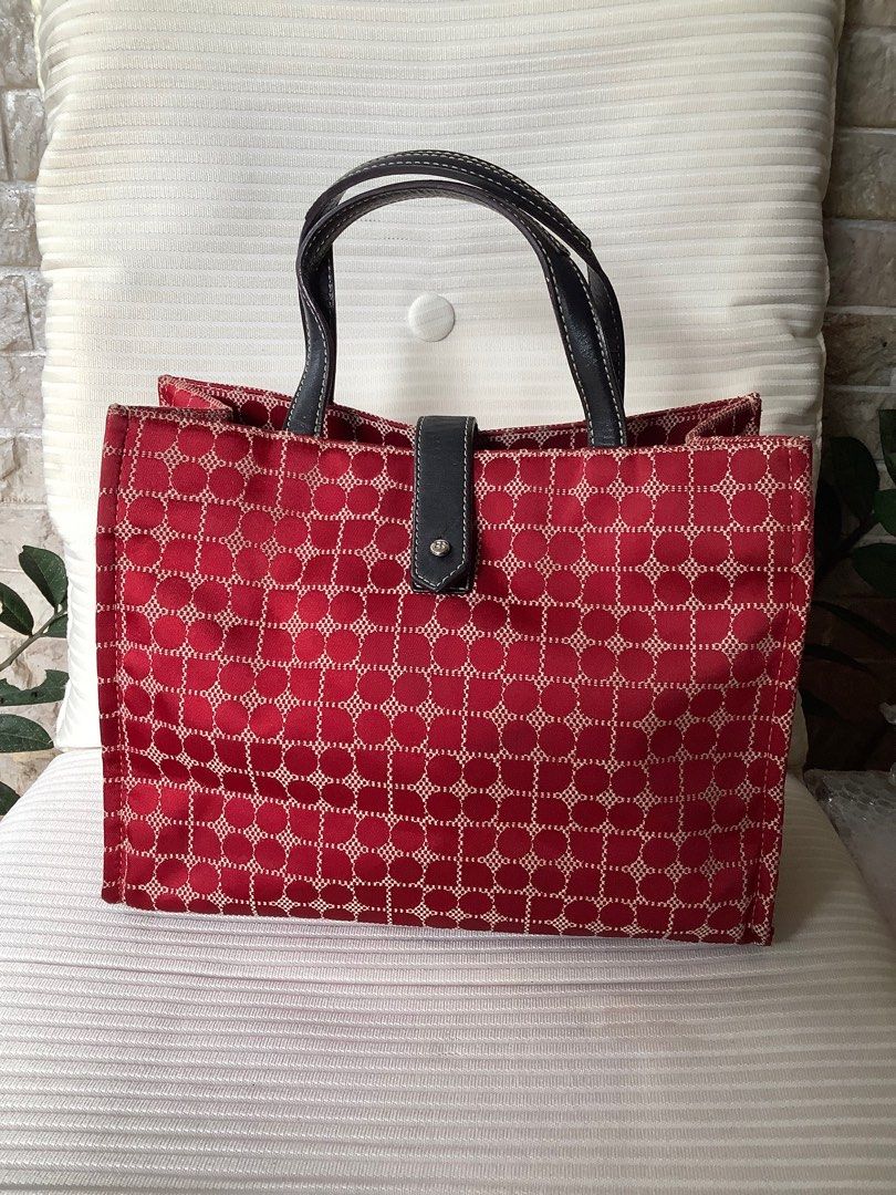 Kate Spade Red Dot Noel Saffron Handbag