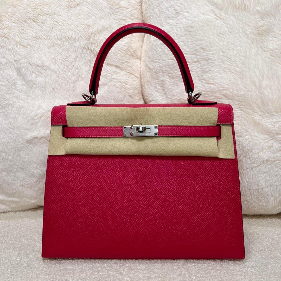 INSTOCK] Hermes Kelly 25 Etoupe Togo. GHW Stamp Y, Luxury, Bags & Wallets  on Carousell