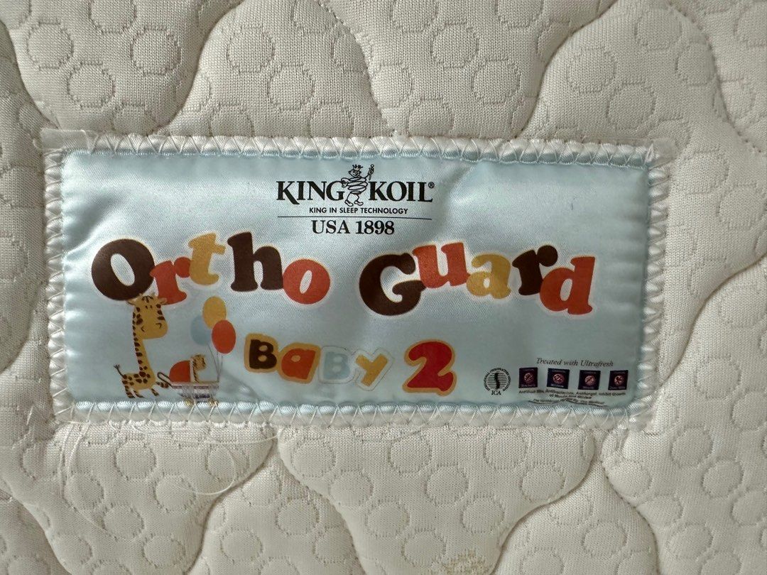 King Koil OrthoGuard Baby 2 Dual Foam 4 Mattress 120x60cm