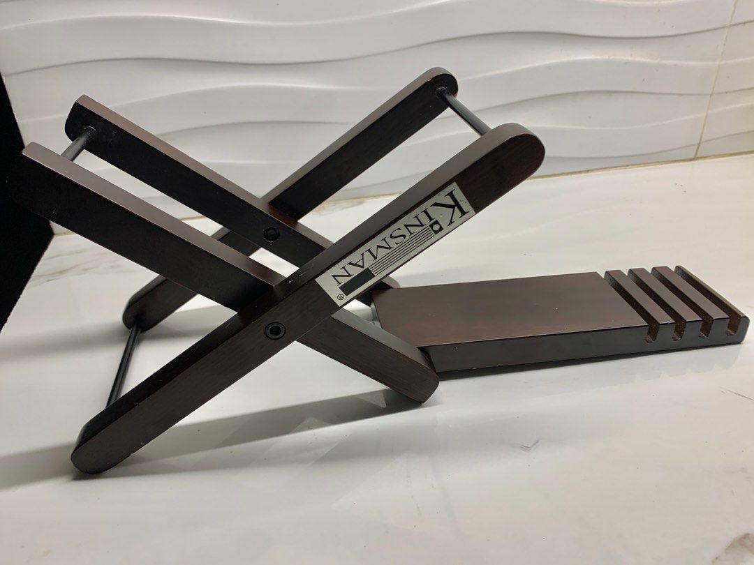 KINSMAN Wooden Guitar Foot Stool, Guitar Foot Rest Height Adjustable