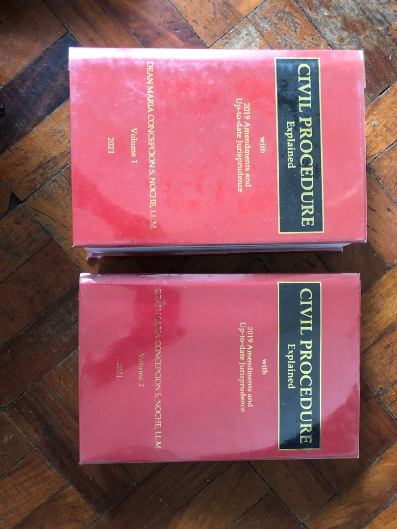 LAW BOOKS FOR SALECivil Procedure Explained Vol. 1 and 2 by Noche (2021), Hobbies & Toys, Books