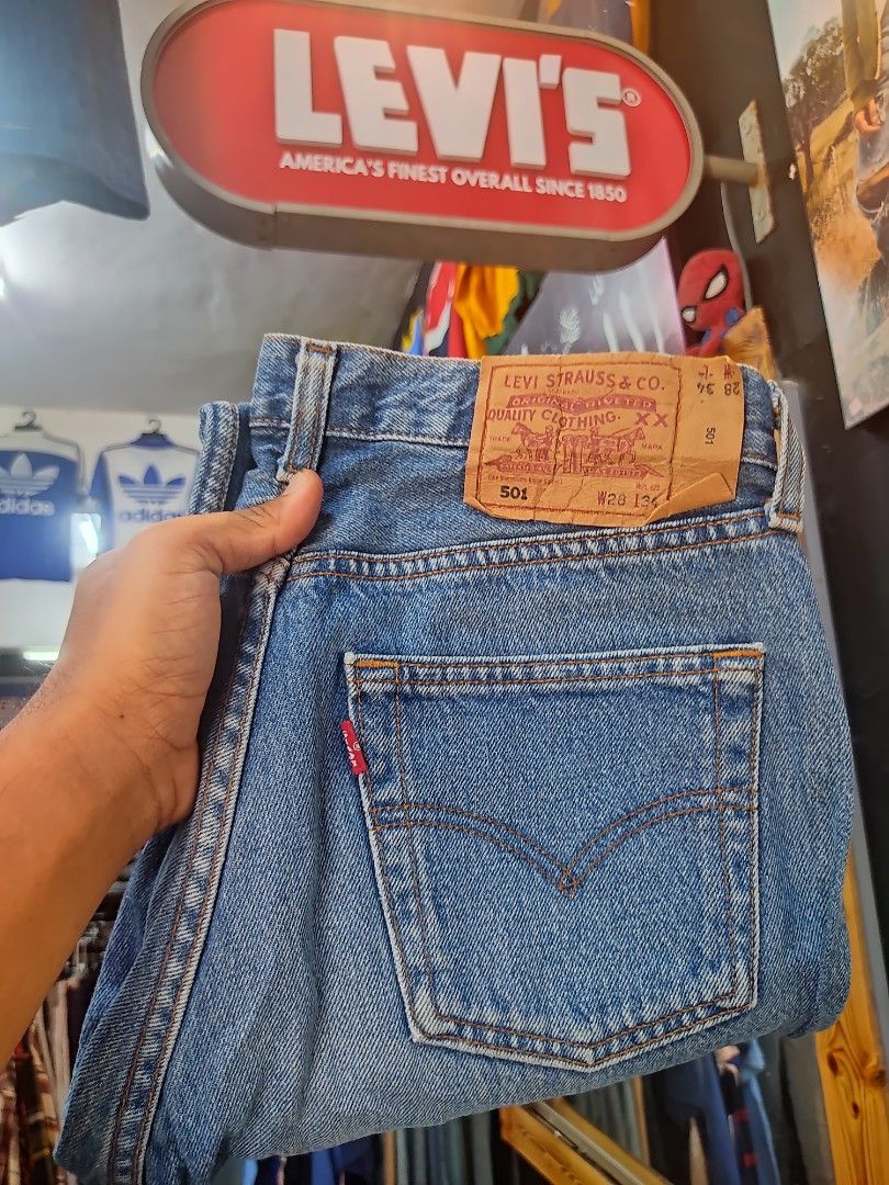 Levis 501 made in span size 28 Women s Fashion Bottoms Jeans