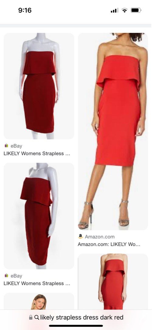 Likely driggs strapless dress online