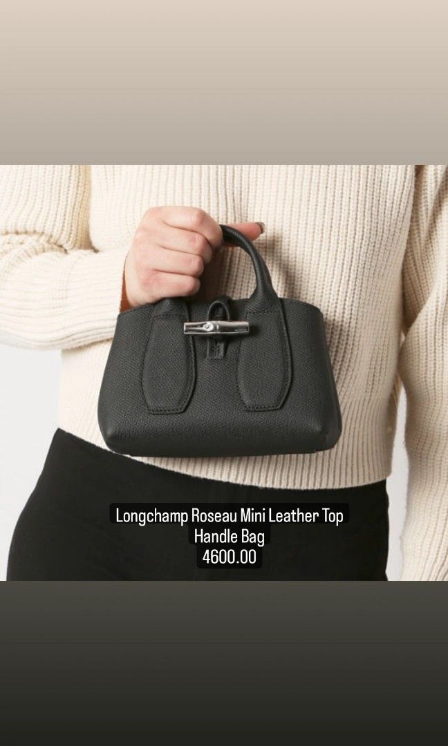 Longchamp Roseau top handle, Women's Fashion, Bags & Wallets, Purses &  Pouches on Carousell