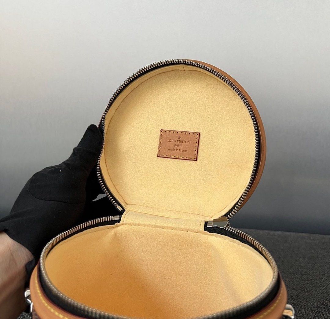 Yellow LV Solid Leather Airpods Case