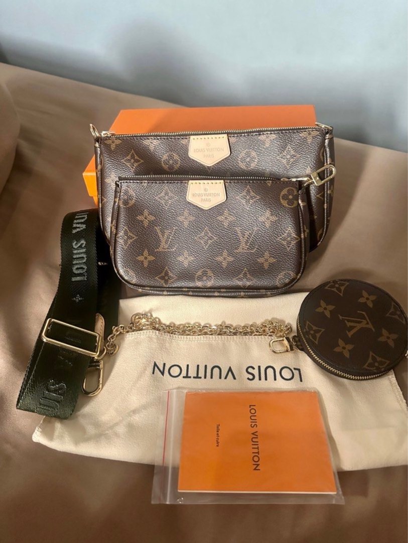 lv graffiti pochette, Barang Mewah, Tas & Dompet di Carousell