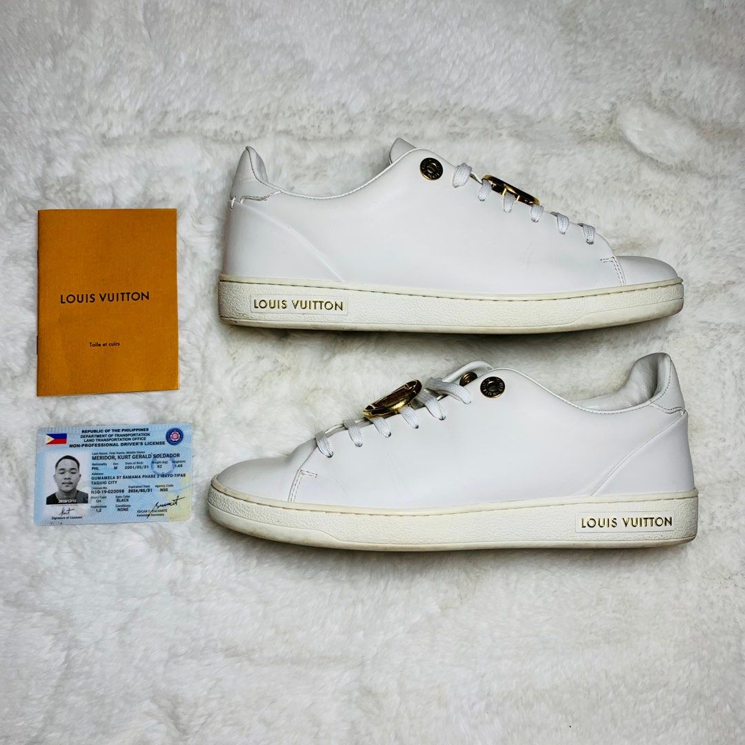 WMNS) LOUIS VUITTON LV Frontrow Sports Shoes 'White Yellow' 1A2XOK - KICKS  CREW
