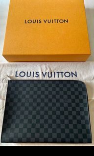 LV Louis Vuitton Men S Lock Briefcase M20835, Luxury, Bags & Wallets on  Carousell