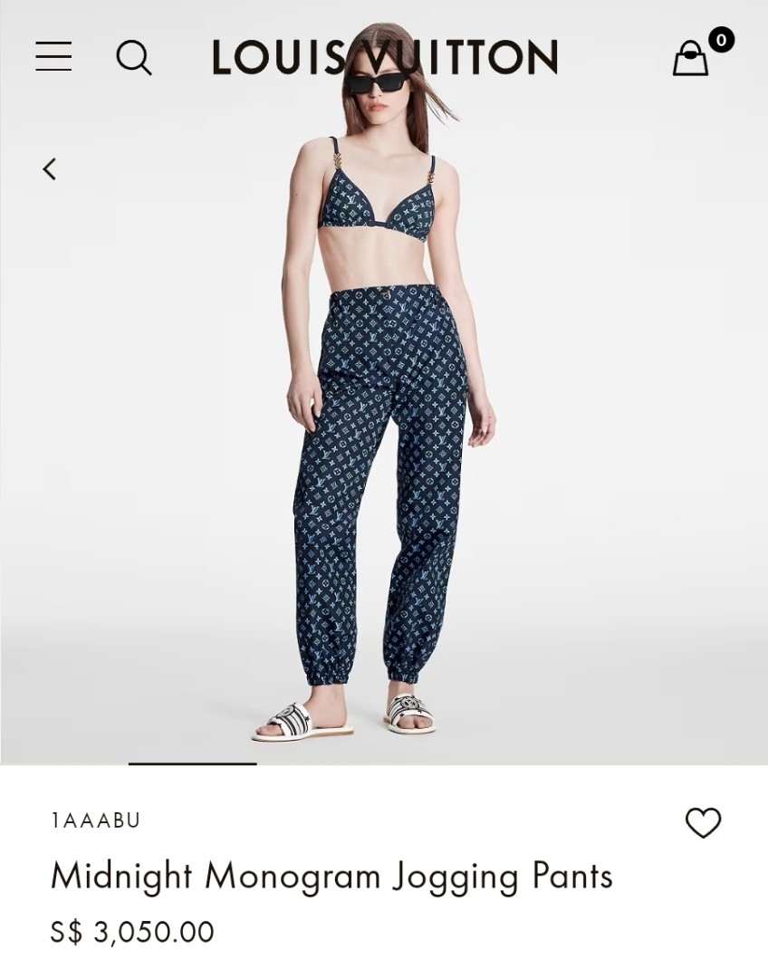 Louis Vuitton Monogram LV Track Pants Joggers, Women's Fashion, Bottoms,  Other Bottoms on Carousell