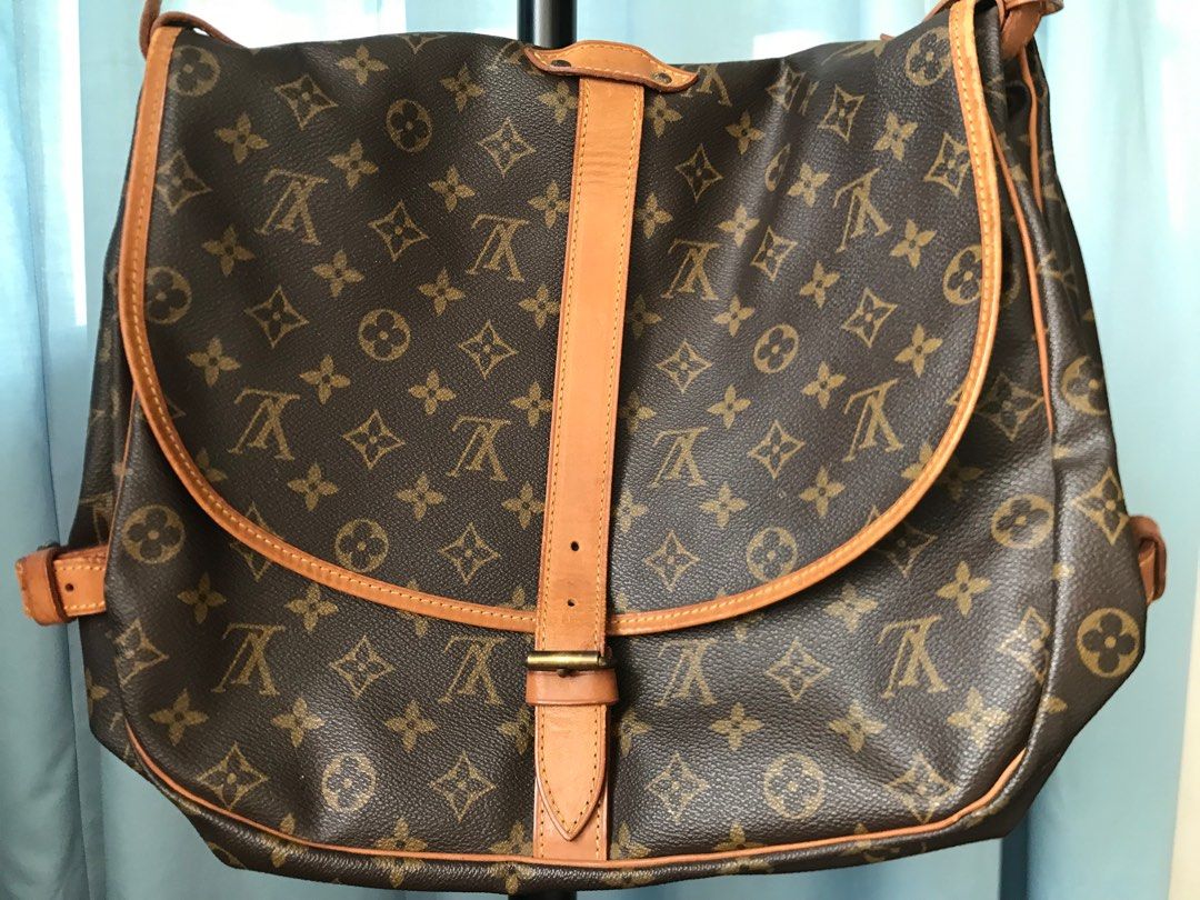 Louis Vuitton,What Goes Around Comes Around Louis Vuitton Monogram Saumur  30 Bag (Previously Owned) - WEAR