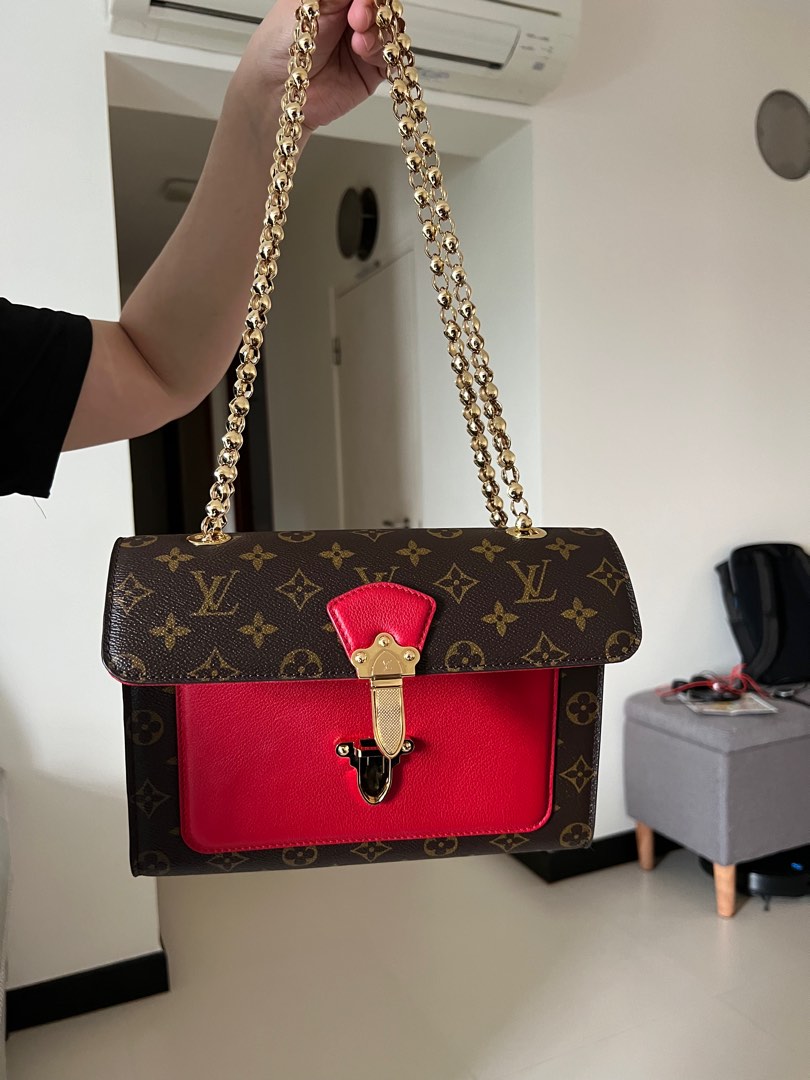 Louis Vuitton Victoire Monogram Cerise Red, Luxury, Bags & Wallets on  Carousell