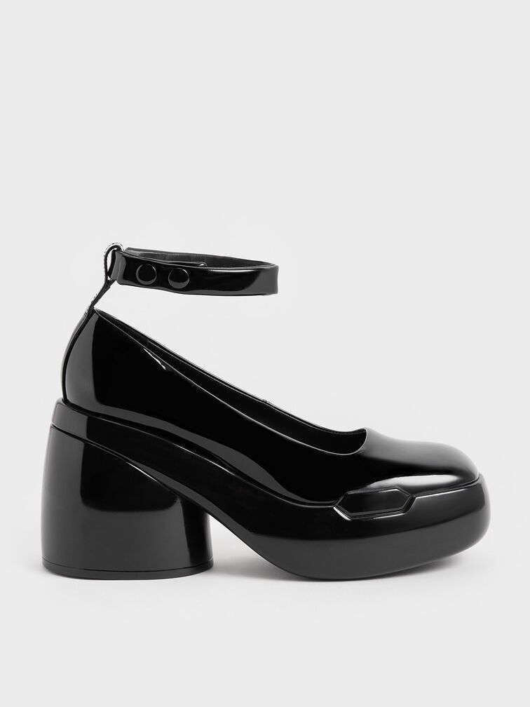 Chunky heel pumps outlet
