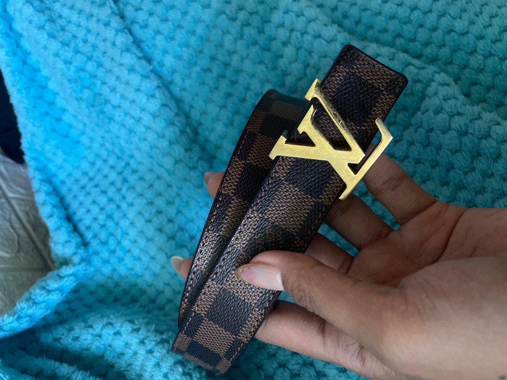 LOUIS VUITTON Damier Azur Belt, Women's Fashion, Watches & Accessories,  Belts on Carousell