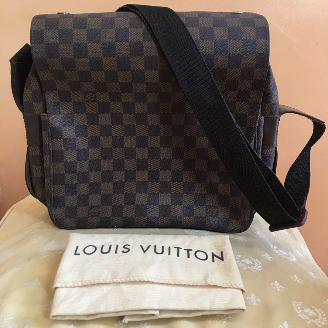 LV Naviglio messenger bag in Damier Azur, Luxury, Bags & Wallets on  Carousell